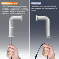 15M 8mm Lens Industrial Endoscope 1080P Digital Borescope Inspection Camera LED Lamp