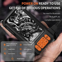 15M 8mm Lens Industrial Endoscope 1080P Digital Borescope Inspection Camera LED Lamp