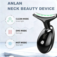 Rejuvenation Massager Neck Anti Wrinkle Face Beauty Device Skin Lifting Tighten Black