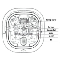 Electric Foot Spa Massager Footbath Pedicure Heat Soak Home Bath Tub Massage