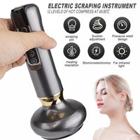 12 Levels Electric Cupping Massager Vacuum Suction GuaSha Anti Cellulite Beauty GRAY