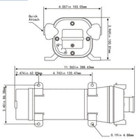 High Pressure Water Pump 45PSI for Camping Caravan Garden Caravan Boat Marine
