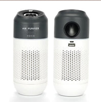 Car Air Purifier Air Freshener Portable Oxygen Bar Ozone Negative Ionizer Cleaner-White