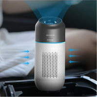 Car Air Purifier Air Freshener Portable Oxygen Bar Ozone Negative Ionizer Cleaner-White