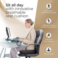 Coccyx Seat Cushion Ergonomic Posture Car AU Relieve Sciatica Back Tailbone Pain