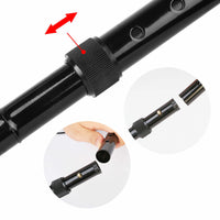 Adjustable Walking Stick Travel Retractable Hiking Folding Cane Metal Pole