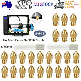 3D Printer 0.4mm Nozzle Throat & 0.4mm Extruder Brass Nozzle Printer Head Set