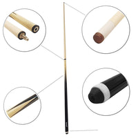 Pool Snooker Billiard Cues Sticks 57"  Case & Chalk