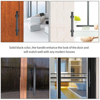 12" Barn Door Handle Sliding Flush Pull Wood Door Gate Hardware Stainless Steel