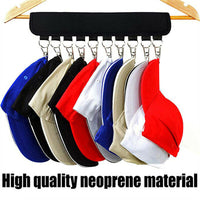 2X 10 Clips Door Cap Rack Baseball Hat Holder Closet Hanger Storage Organizer