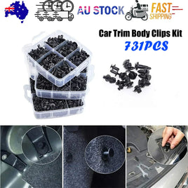 731pcs Car Trim Body Clips Kit Rivet Retainer Auto Panel Bumper Plastic Fastener
