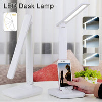 Touch LED Desk Lamp Bedside Study Reading Table Light Dimmable USB Rechargeable
