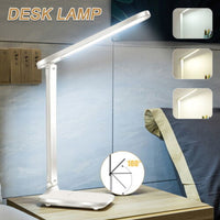 Touch LED Desk Lamp Bedside Study Reading Table Light Dimmable USB Rechargeable