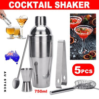 Boston Cocktail Shaker Set Maker Mixer Martini Spirit Bar Strainer Bartender Kit