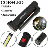 Portable COB LED Work Light Car Garage Mechanic USB Rechargeable Torch Lamp AU