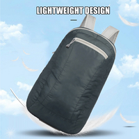 20L Grey Waterproof Lightweight Backpack Portable Foldable Backpack Travel Outdoor