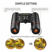 Mini Zoom Binoculars 30x60 Outdoor Travel Hunting Day/Night HD Vision Telescope