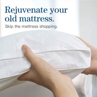 Bamboo Pillowtop Mattress Topper Luxury Bedding Mat Pad Protector CoverDouble 137 x 190 cm