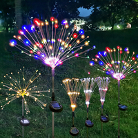 Colourful Fireworks 150 LED Fairy String Lights Starburst Solar Xmas Garden Night Lamp Hot NEW