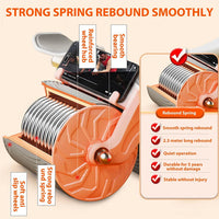 Automatic Rebound Abdominal Wheel Ab Roller Wheels with Elbow Support Roller ABS orange