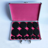 16 Pcs Hot Massage Basalt Stone Volcanic Stones Kit Rock SPA Oiled Massager Salon