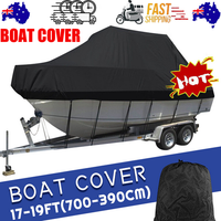 Heavy-Duty Marine Grade 17ft-19ft / 5.2m-5.8m Trailerable Jumbo Boat Cover 420D