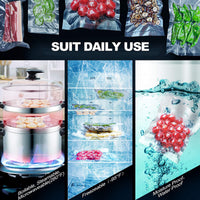 100X Vacuum Sealer Bags Precut Food Storage Saver Heat Seal Cryovac BPA-Free 15x25cm