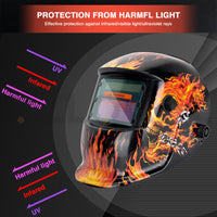 Lame skull Solar Welding Helmet Auto Darkening Welder Soldering Lens ARC TIG MIG MAG Mask