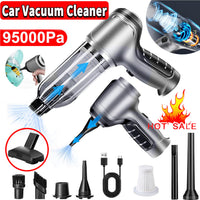 95000PA Wireless Car Vacuum Cleaner Handheld Vaccum Dust Blow Mini Power Suction