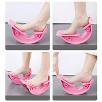 PINK Calf Massage Plantar Foot Rocker Stretch Board Ankle Pedal Stretcher Calf Pain