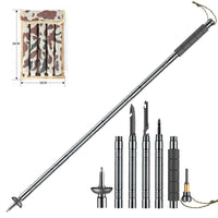 Multifunctional Hiking Trekking Poles Lightweight Collapsible Walking Stick AU