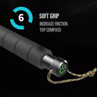 Multifunctional Hiking Trekking Poles Lightweight Collapsible Walking Stick AU