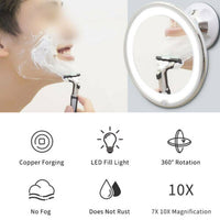 10x Magnifying Makeup Cosmetic Beauty Bathroom Mirror with LED Light 360 HOT