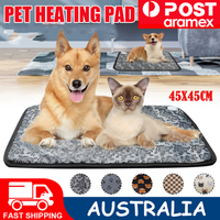 Waterproof Electric Pet Heat Pad Heated Heating Mat Blanket Dog Cat Bed 45X45CM