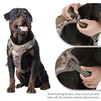 Dog Harness Tactical No Pull Adjustable Pet Military Working Training Vest XL