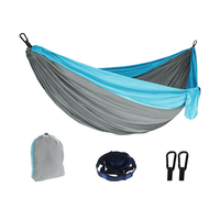 Outdoor Camping Hammock  Lightweight 260x140cm Portable Travel Lightblue