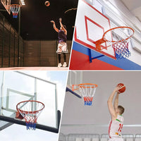 45CM Basketball Ring Hoop Net Wall Mounted Outdoor Hanging Basket ProfessionalAU