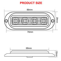 10x LED Clearance Lights Side Marker Lamp Red Amber Truck Trailer Caravan Lorry