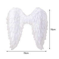 Angel Wings Fairy Wings with Elastic Straps Adults White