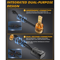 S3 PRO Series H11 Dual Copper Pipe 12V Matching Decoder 120W Gold Aluminum Components AUXBEAM