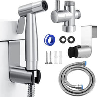 Stainless Steel Douche Bidet Toilet Spray Shower Shattaf Diverter Kit Handheld