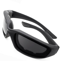 3pcs Chopper Foam Padded Motorcycle Riding Glasses Sunglasses Windproof Goggles