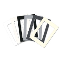 Pre-Cut Matboards, Frame Matboard with Window, Bright White A1, A2, A3, A4
