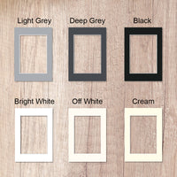 Pre-Cut Matboards, Frame Matboard with Window, Off White A1, A2, A3, A4