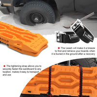 X-BULL 4WD Recovery Tracks Boards 2PCS 12T Sand Snow Mud tracks With Mounting pins Bolts