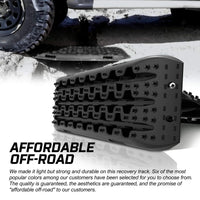 X-BULL Recovery tracks Boards 10T 2 Pairs Sand Mud Snow With Mounting Bolts pins Black