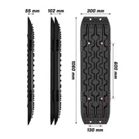 X-BULL Recovery tracks Boards 10T 2 Pairs Sand Mud Snow With Mounting Bolts pins Black