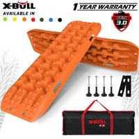 X-BULL 2PCS Recovery Tracks Snow Tracks Mud tracks 4WD With 4PC mounting bolts