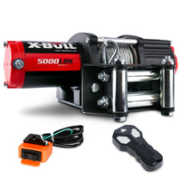 X-BULL Electric Winch 12V 5000LBS Steel Cable Wireless remote ATV UTV Boat Trailer