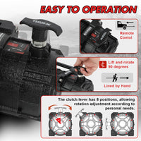 X-BULL 14500lbs Electric Winch 12V Synthetic Rope Wireless Remote Winch 4WD Car 4X4